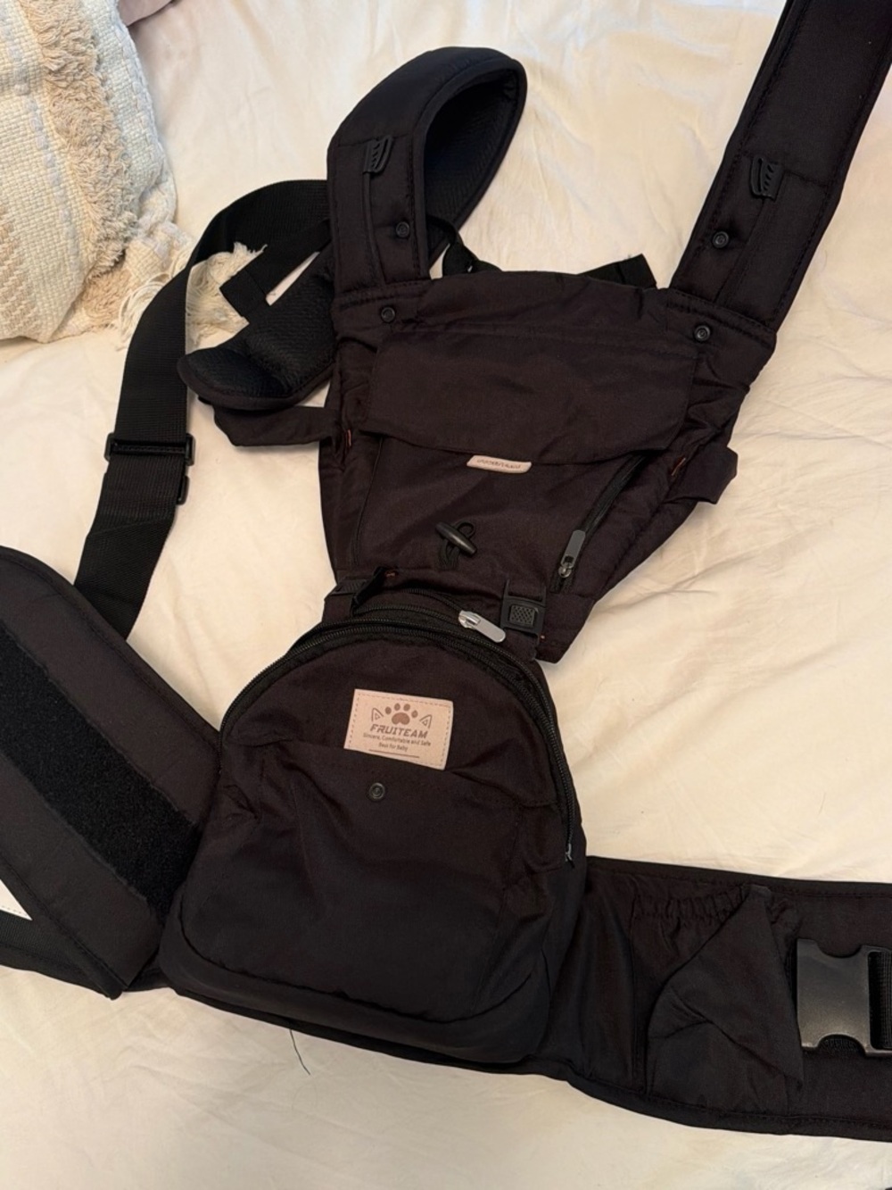 Black Kids Chest Sling Bag by